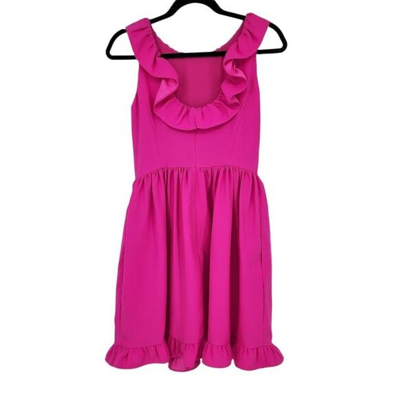 Kate Spade New York Boganvilea Sleeveless Ruffle Mini Dress Pink Size 0 - Picture 5 of 5